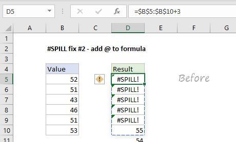 Excel formula: How to fix the #SPILL! error | Exceljet